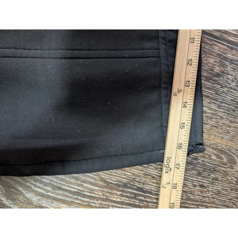 Talbots Black 100% Wool Pencil Skirt Side Zip Lined Career Size 10